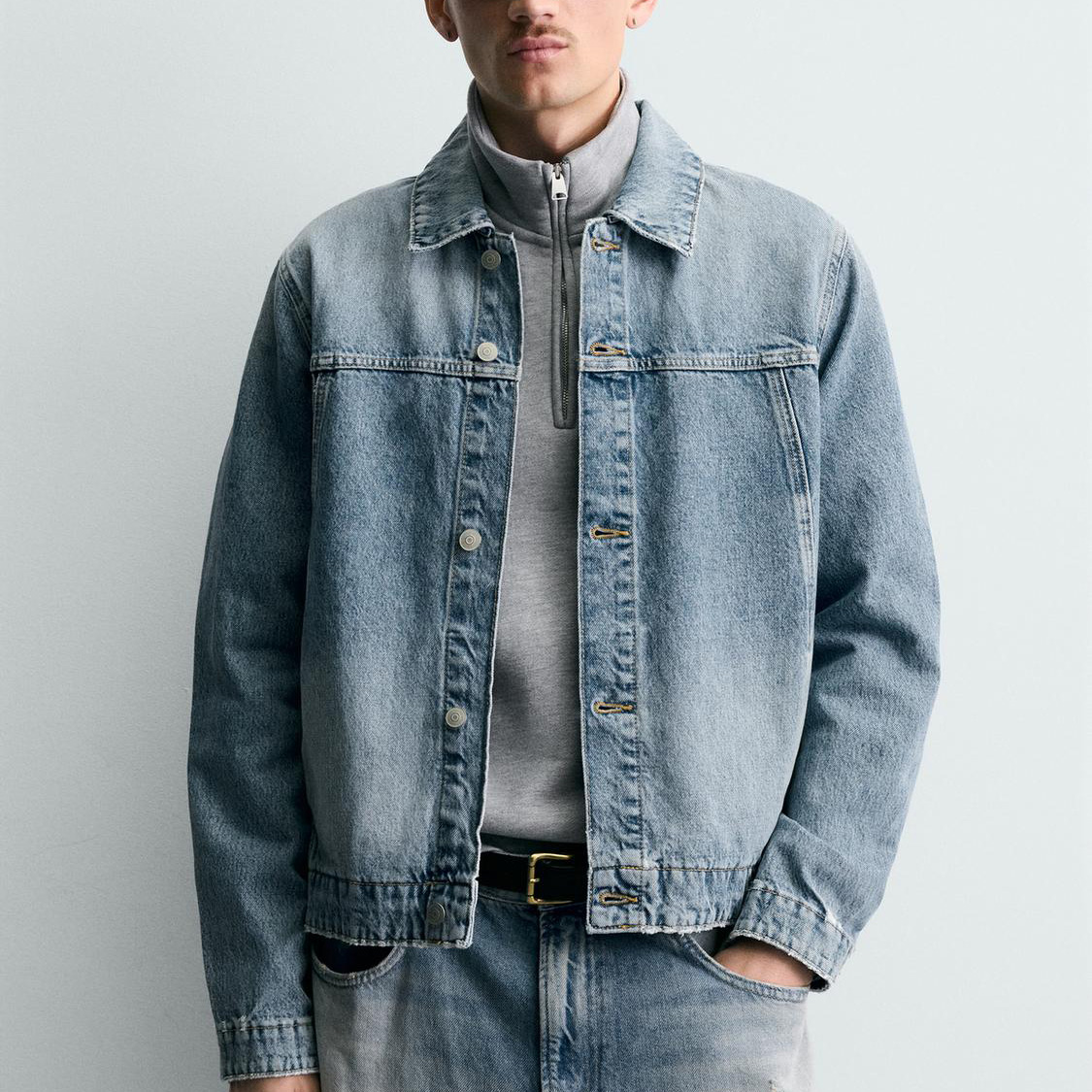 Men's Casual Jacket For Wholesale Custom Brand Label Tags With Low MOQ Cotton Vintage Denim Jacket Clothing Streetwear Men OEM