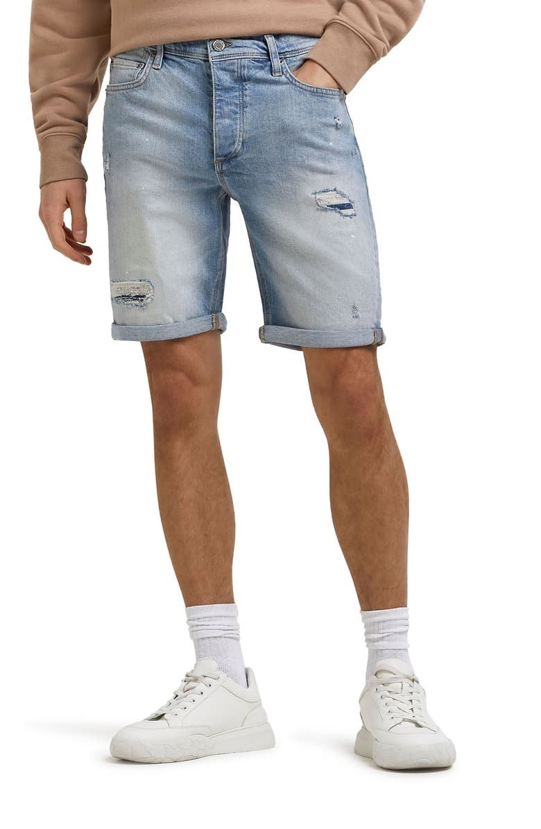 Men Shorts in Denim Stretchy Jeans Fabric Available with Custom Logo Zip Fly Button Closure with Side Pockets Pants Jeans
