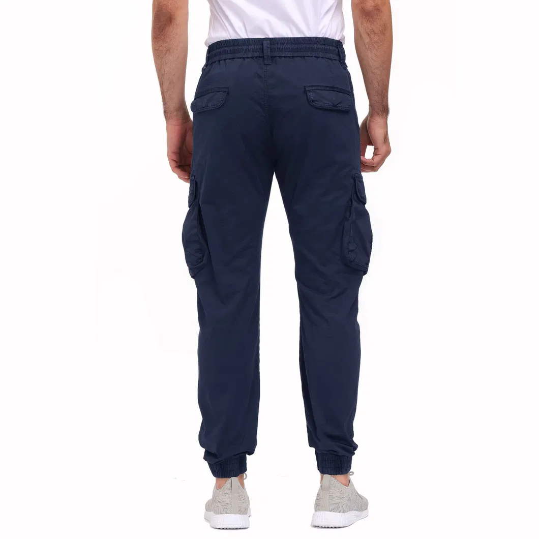 Navy Cargo Pants Detail