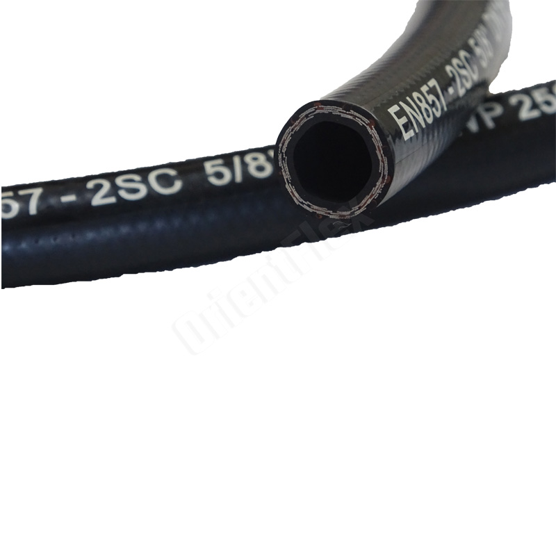Custom EN 857 2SC Steel Wire Reinforced Hydraulic Hose with High Pressure Resistant Reinforcement Manufacturers, Suppliers