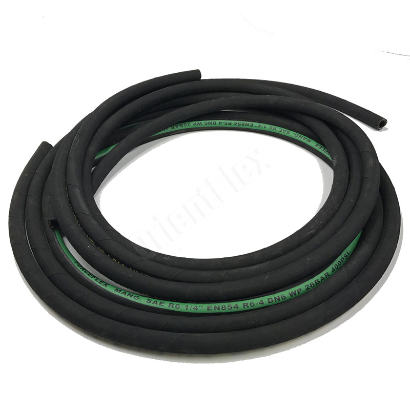 ODM SAE 100 R6 Textile Reinforced Hydraulic Hose Used for Low Pressure Applications Manufacturers, Exporter