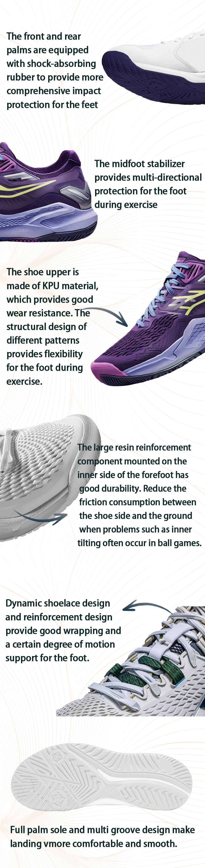 Men's Professional Tennis Shoes With Shock-absorbing, Wear-resistant, Anti slip and Stable Performance Tenis Pickleball Shoes