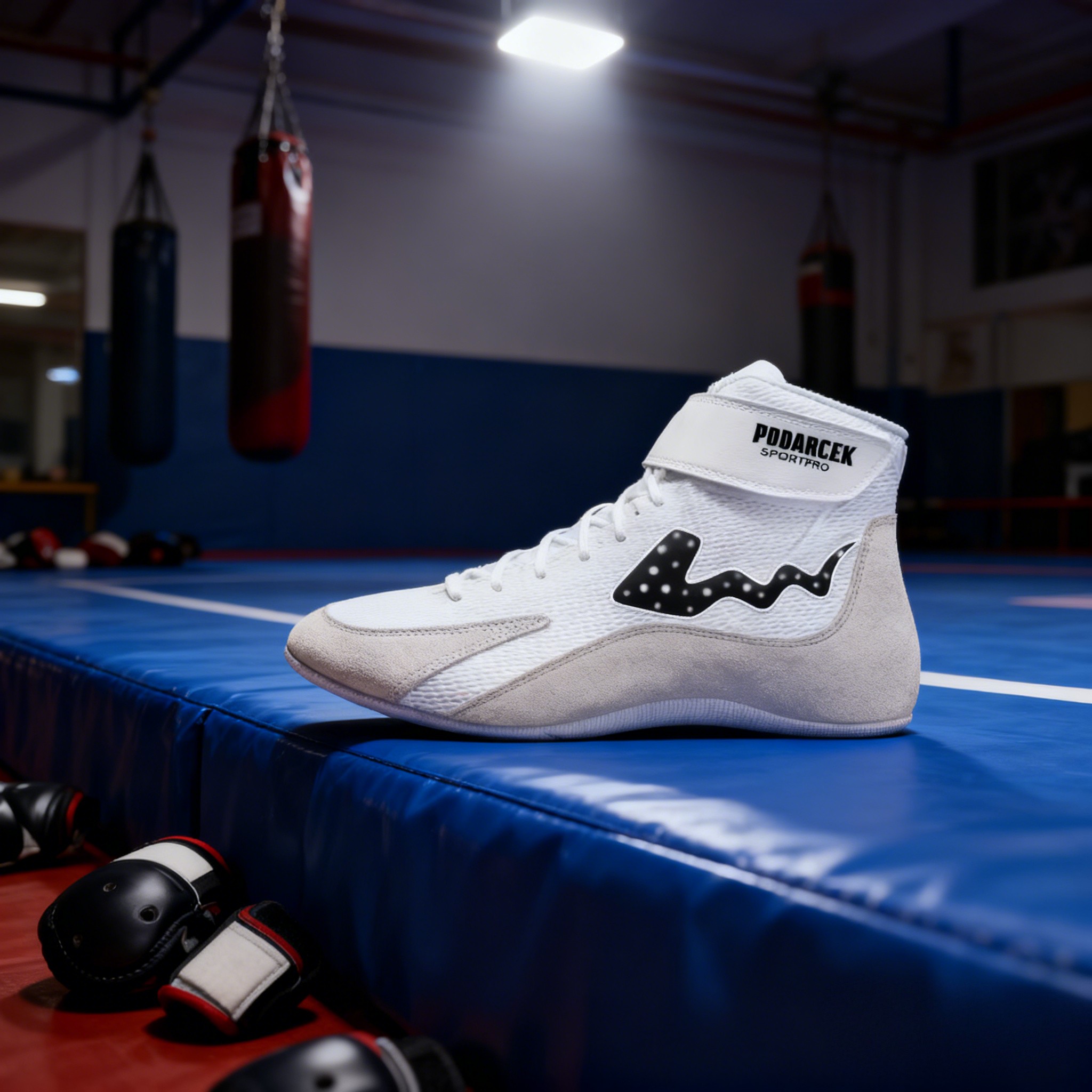 Factory Custom Oem Design Your Own Luxury Breathable Leather High Top Wrestling Shoes for Men