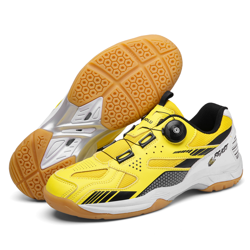 Unisex Tennis Shoes Professional Training Sneakers Cushioning Outdoor Badminton Shoes Rotation Adjustable Men Women Golf Shoes