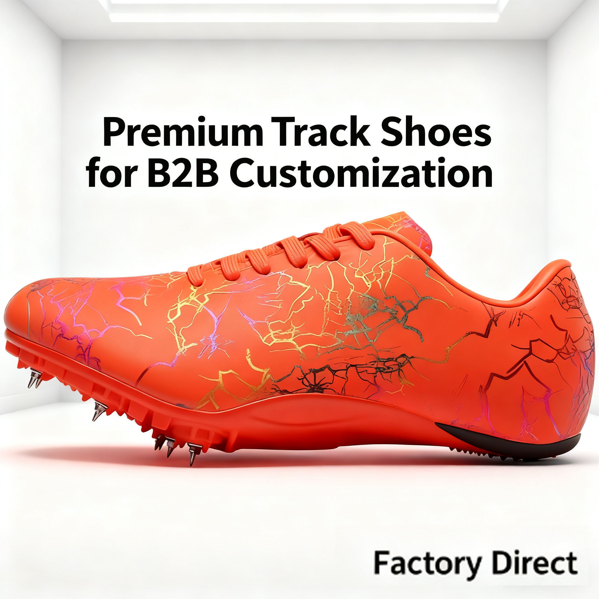 Running Spikes Athletics Shoes Sole View