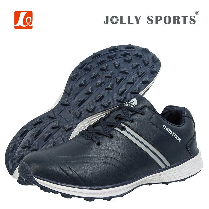 Premium Men's Golf Shoes, Lightweight Breathable Non Slip Cricket Shoes with Fixed Spikes, Abrasion Resistant Outdoor Sports Footwear Wholesale OEM/ODM