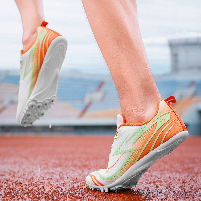 Hot Selling Lightweight Comfortable Spring Breathable Sprint Track Shoes Unisex Rubber Insole Outdoor Nail Running Spikes
