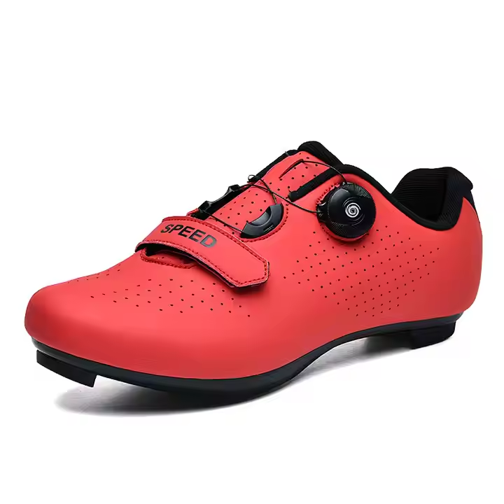 Men's Breathable Road Cycling Shoes with Secure Locking System Bicycle Footwear for Outdoor Riding