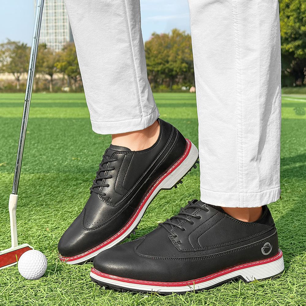 Factory Custom Oem Cheap Fashion Lightweight Stability Cushion Construction Soft Golf Shoes