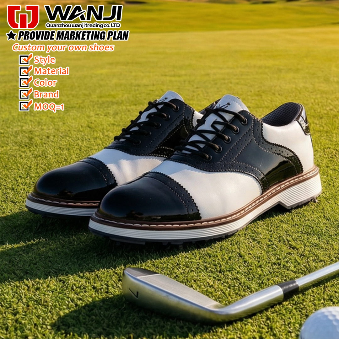 Golf Shoes Men Anti Slip Waterproof Spike Less Golf Sneakers Custom Logo OEM Factory Wholesale