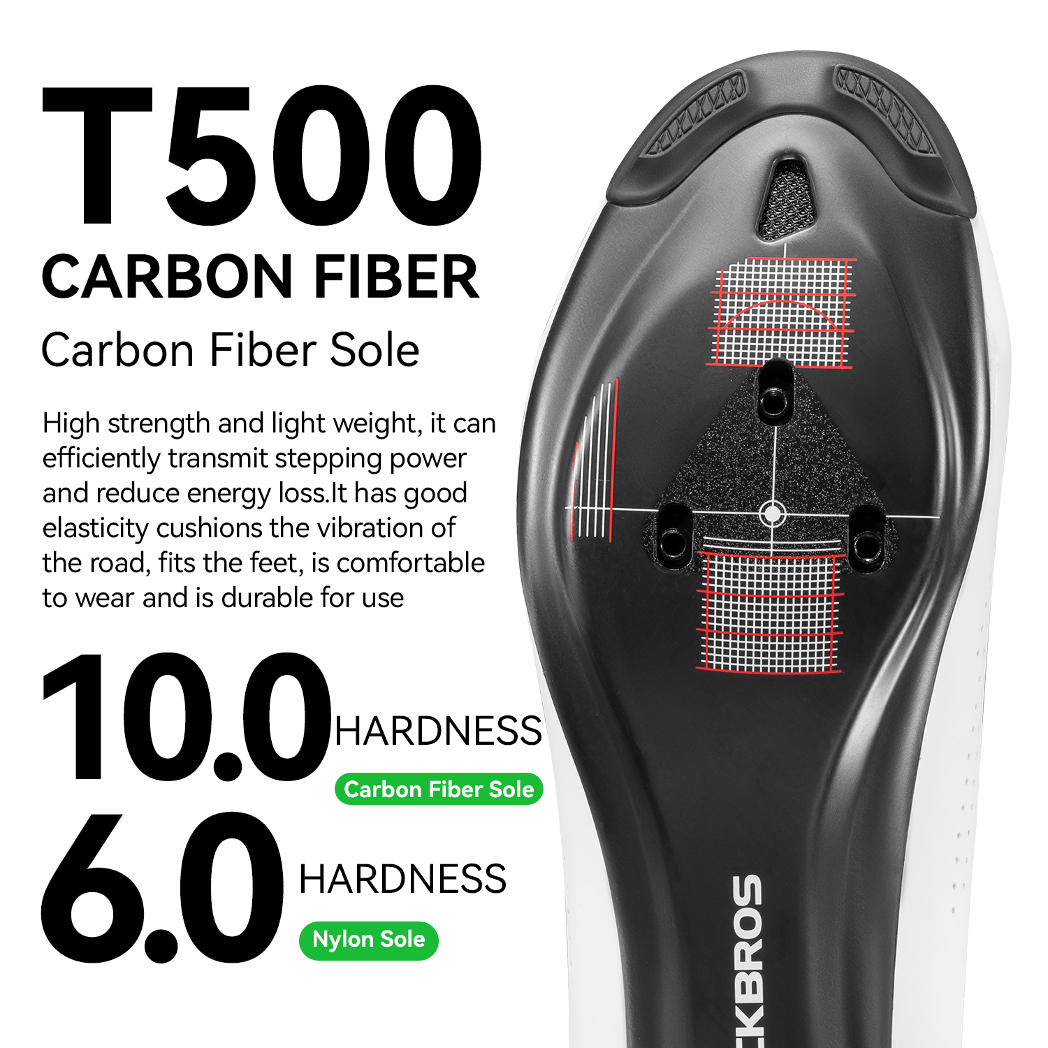 ROCKBROS Road Bike Lock Shoes with Carbon Fiber Soles Top Quality Breathable Unisex Race Sneakers