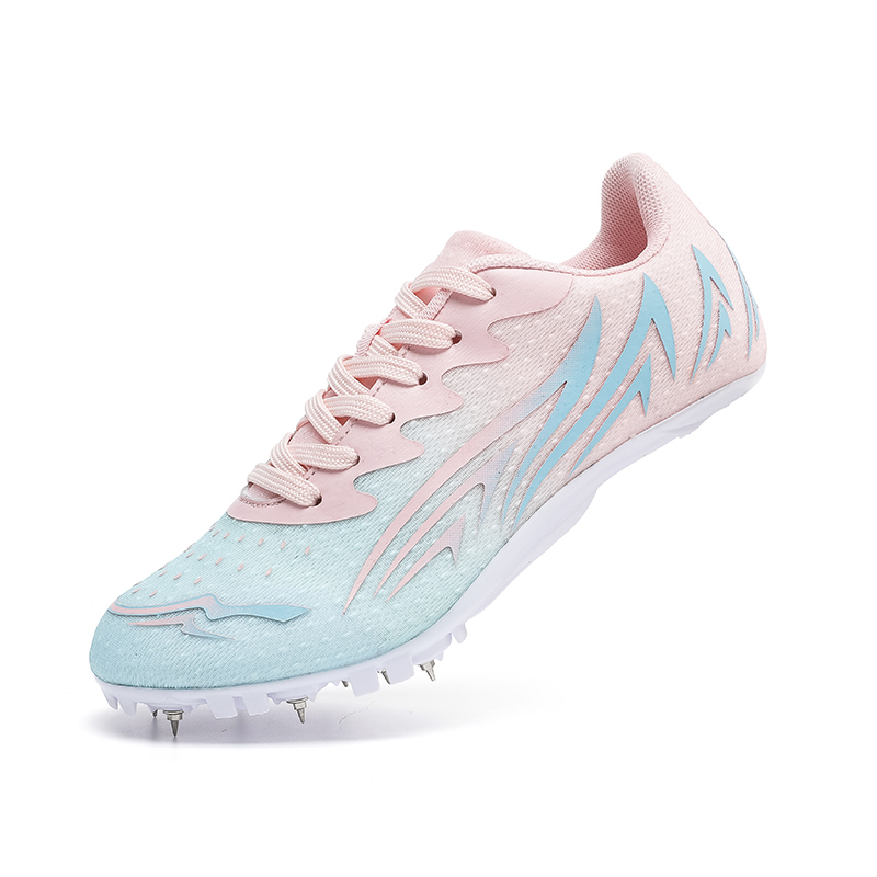 Wholesale Factory Custom Competition Training Anti-Skid Light Weight PVC Racing Running Flexible Track and Field Spikes Cleats