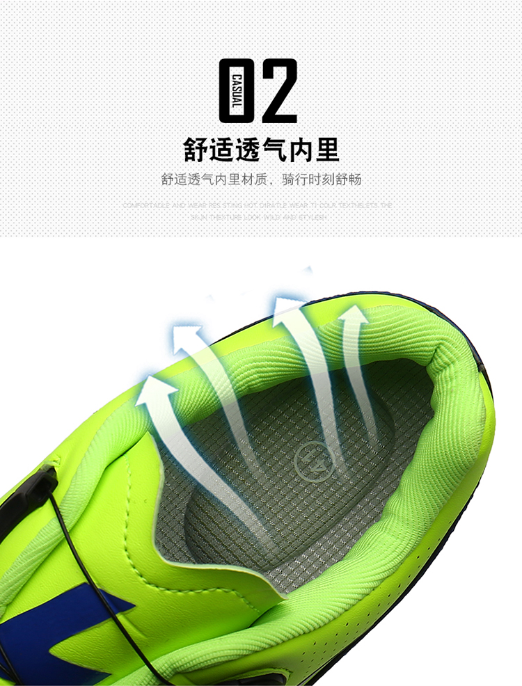 Flats Cycling Shoes Road Mountain Biking Clipless Cycling Shoes Bicycle Footwear Button Men's Women's Low-top PU Leather Sport