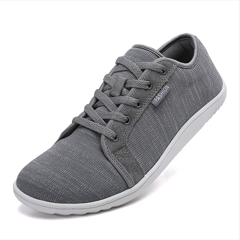 Trail Running Sneakers Minimalist Shoes Wide Toe Box Zero Drop Sole Men Barefoot Shoes
