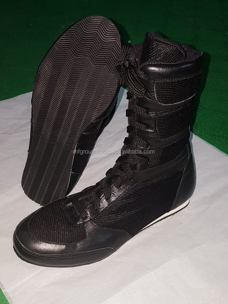 Top Professional PU Leather Boxing Shoes Custom Design New Model Fly Boxing Boots Lightweight Premium Quality