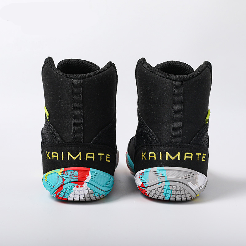Factory Supply Custom Logo Mesh Light Weight Anti Slip Boxing Wrestling Shoes for Boys Summer Winter