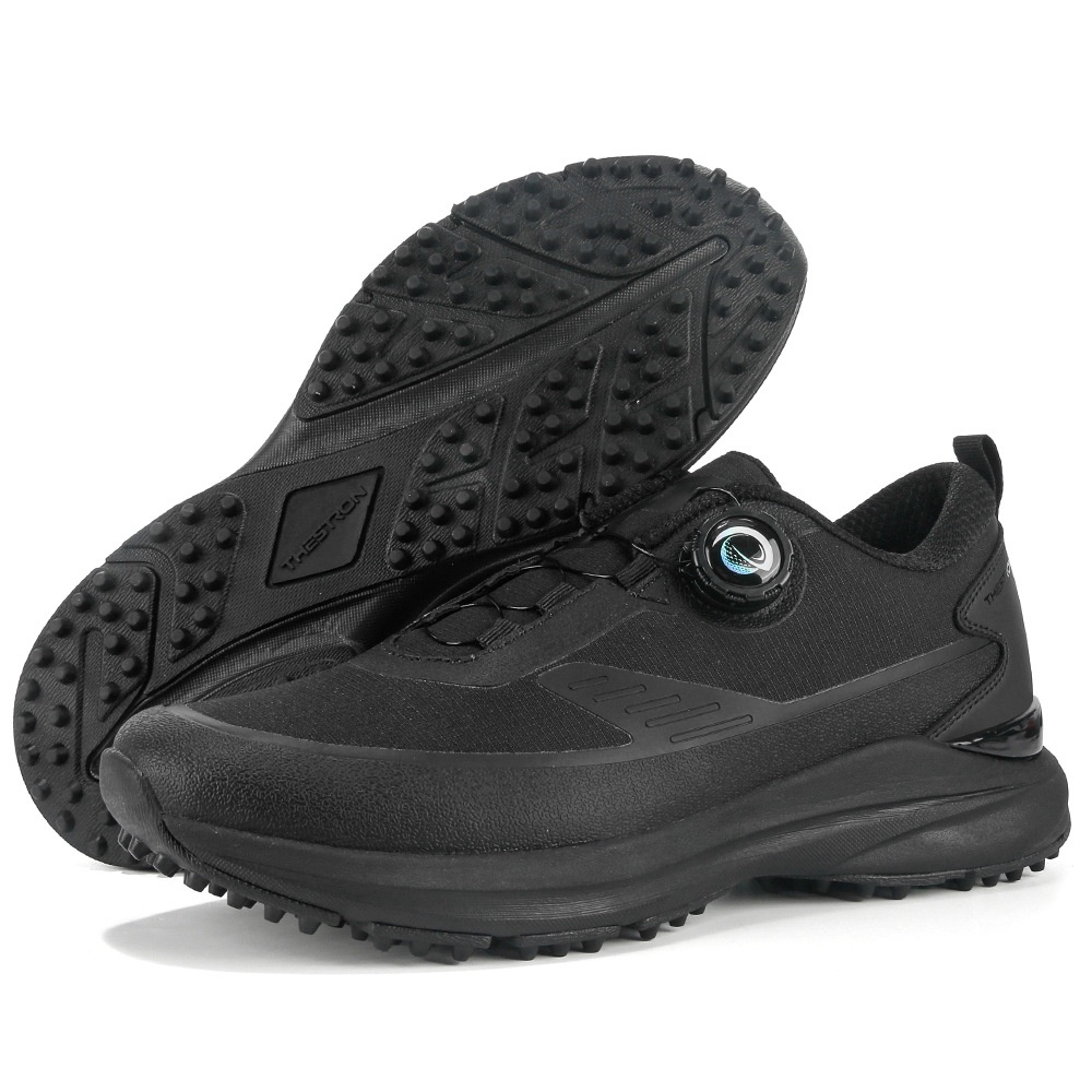 Professional Golf Shoes Custom Logo Waterproof Leather Upper with Rubber Sport Golf Shoes Men Zapatos De Golf Outdoor Shoes