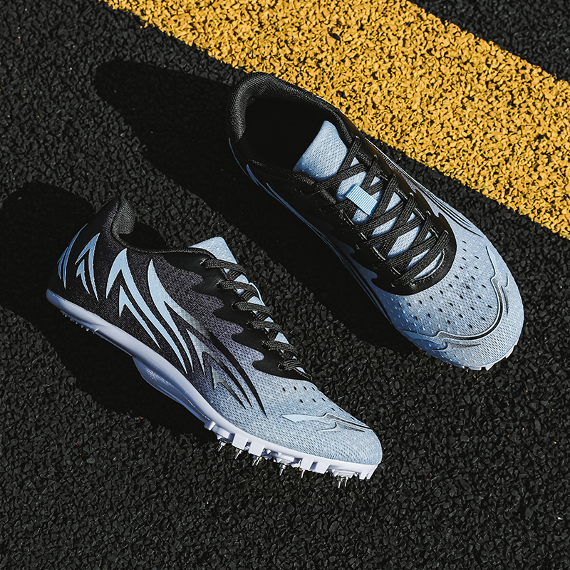Wholesale Factory Custom Competition Training Anti-Skid Light Weight PVC Racing Running Flexible Track and Field Spikes Cleats