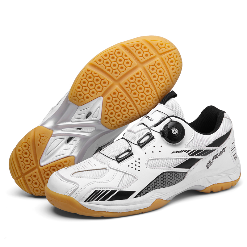 Unisex Tennis Shoes Professional Training Sneakers Cushioning Outdoor Badminton Shoes Rotation Adjustable Men Women Golf Shoes