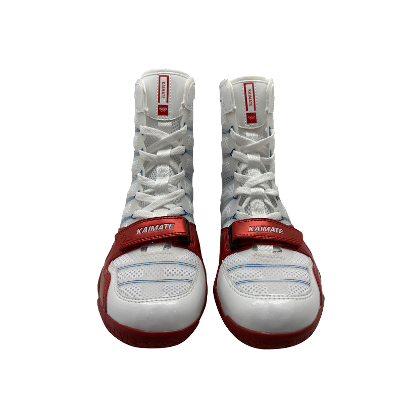 Custom Professional High Top Light Weight Make Your Own Training Gym Wrestling Boots White Boxing Shoes for Men