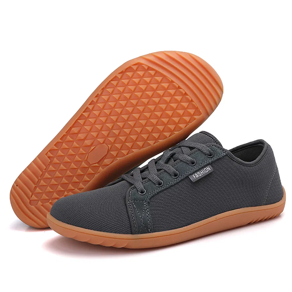 Trail Running Sneakers Minimalist Shoes Wide Toe Box Zero Drop Sole Men Barefoot Shoes