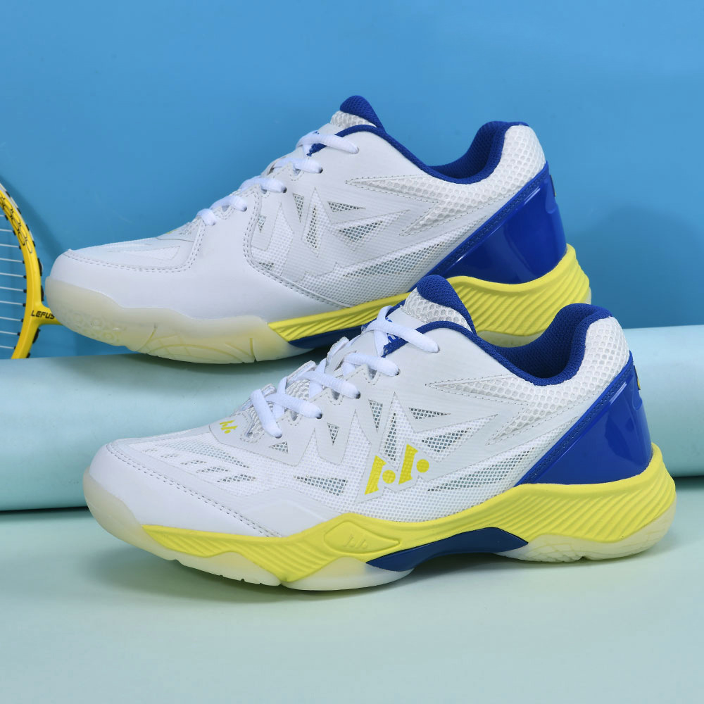 Men's Women's Non-Slip Breathable Badminton Volleyball Sports Shoes Shock-Absorption for Students for Autumn Season Mesh Lining