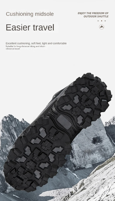 Winter and Autumn Hiking Shoes, Water-resistant Hiking Shoes, Men's Ultra-light Tactical Boots, Breathable, Anti-slip, Durable