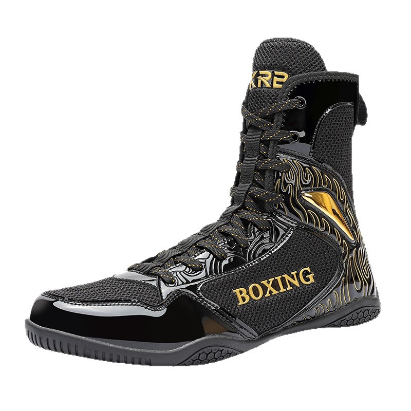 Professional Boxing Wrestling Training Shoes for Boys Girls Women Fitness Fighting Sanda Special Shoes Mesh for Children Free