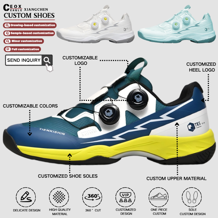 Professional Men's Women's Tennis Pickleball Shoes New Anti-Slip Shock-Absorbing Wear-Resistant Mesh Lining Spring Summer Use