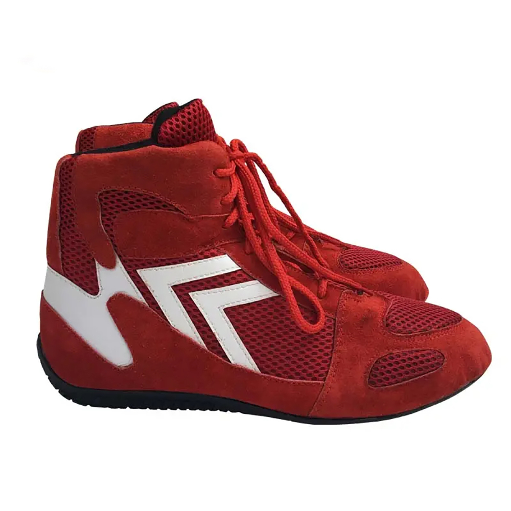 Professional Boxing Shoes Lightweight Athletic Footwear Lace-Up Closure Flexible Design for Training Competition Customizable