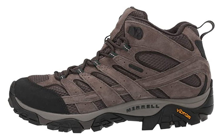 Side view of outdoor hiking shoes