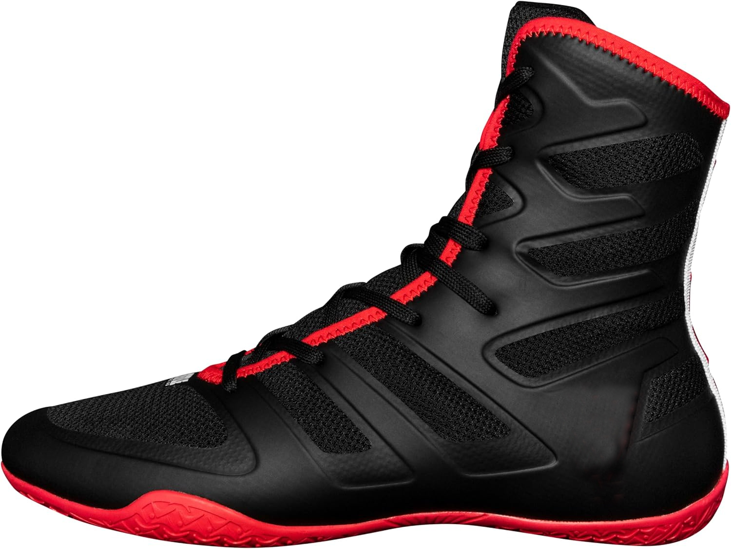 Men's Genuine Leather Winter Sports Shoes for Boxing MMA Wrestling Training Hi Sneakers/Boots with Rubber Insole Lining