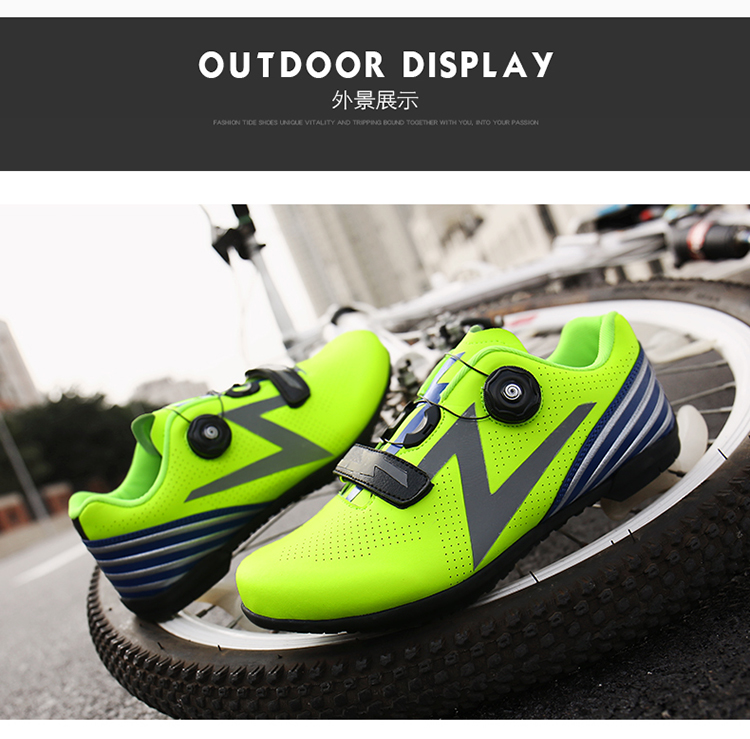 Flats Cycling Shoes Road Mountain Biking Clipless Cycling Shoes Bicycle Footwear Button Men's Women's Low-top PU Leather Sport