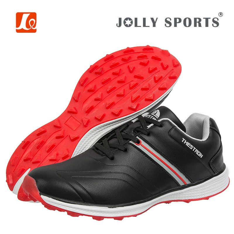 Premium Men's Golf Shoes, Lightweight Breathable Non Slip Cricket Shoes with Fixed Spikes, Abrasion Resistant Outdoor Sports Footwear Wholesale OEM/ODM