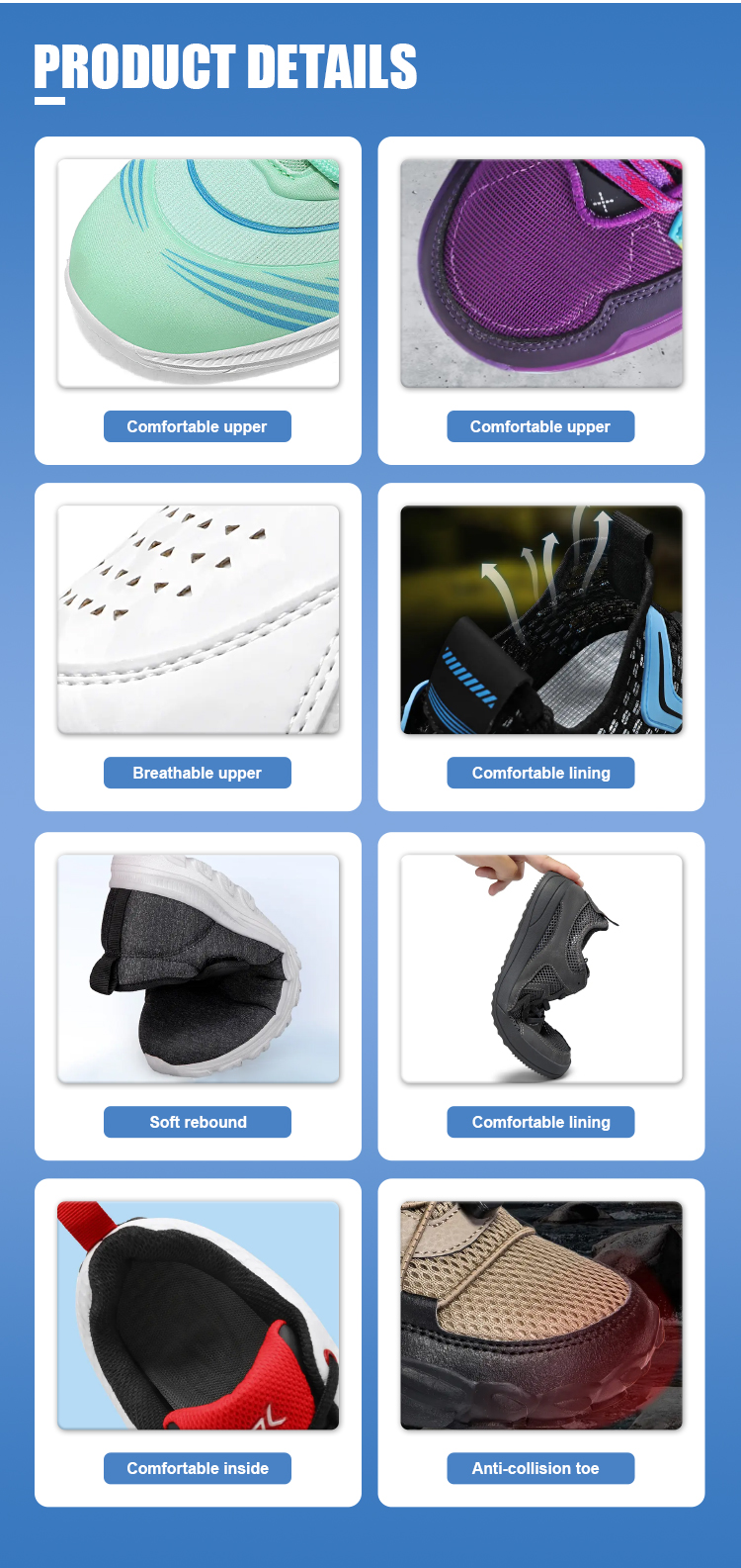 Detailed custom shoe material