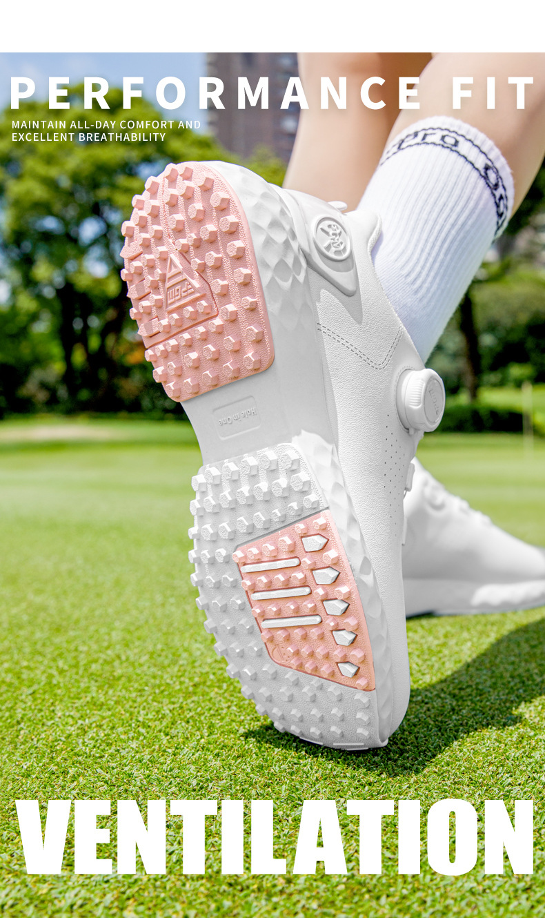 PGM XZ424 Breathable Knob Sports Ladies Soft Sole Height Increasing Golf Shoes Women Golf Shoes