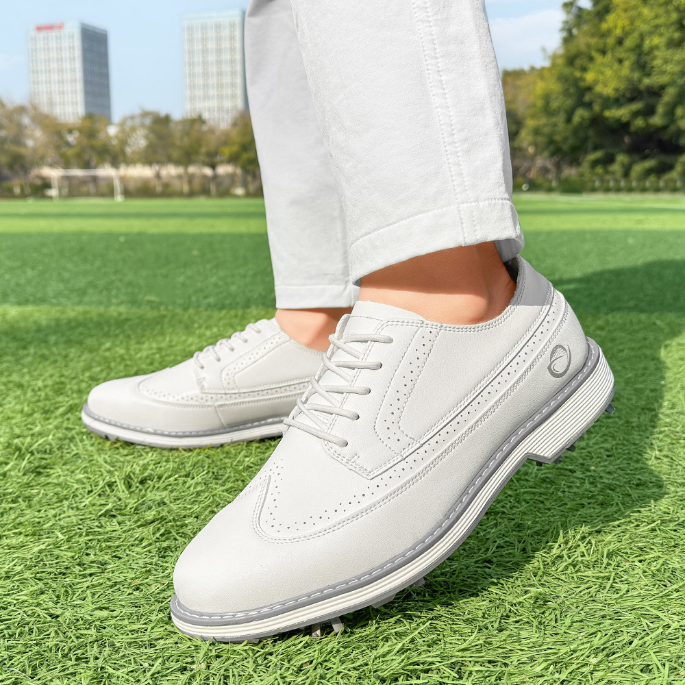 Factory Custom Oem Cheap Fashion Lightweight Stability Cushion Construction Soft Golf Shoes