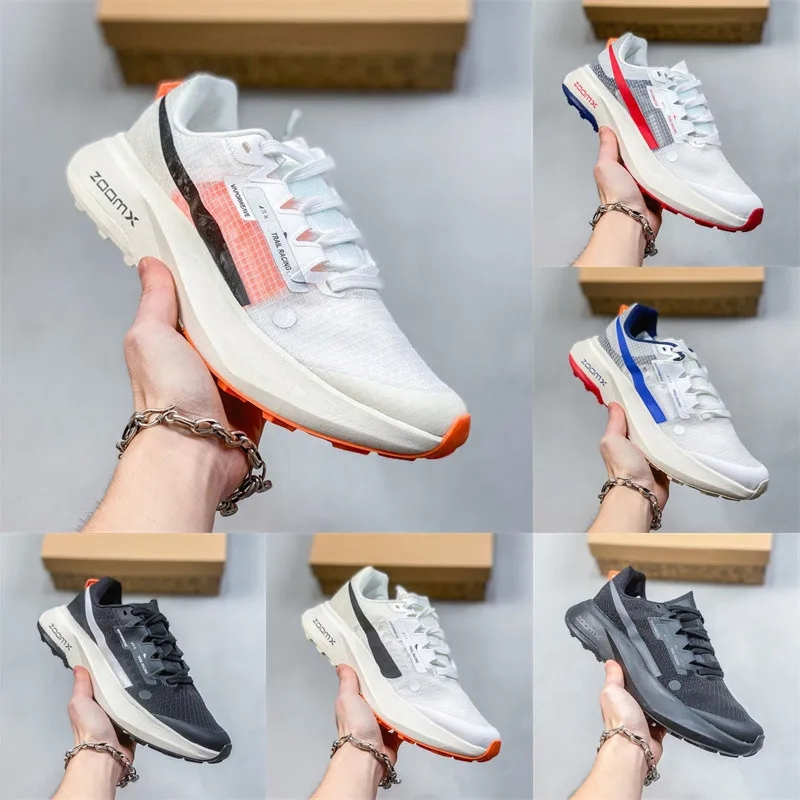 Zoo Ultrafly Trail Running Shoes Prototype Pale Ivory Total Orange Men Women Sports Low Sneakers Replicas Shoes Replica Online Store