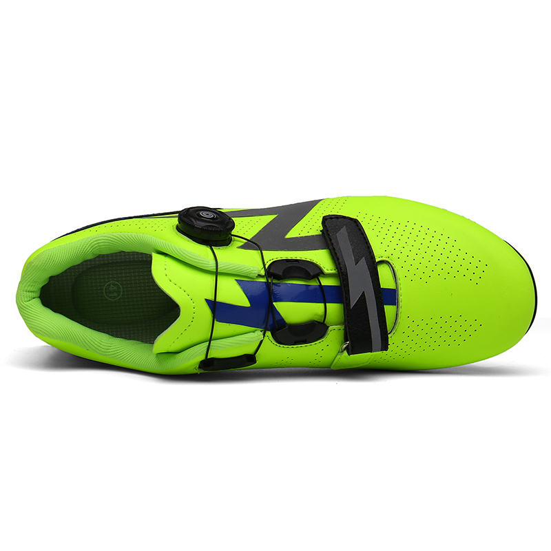 Flats Cycling Shoes Road Mountain Biking Clipless Cycling Shoes Bicycle Footwear Button Men's Women's Low-top PU Leather Sport