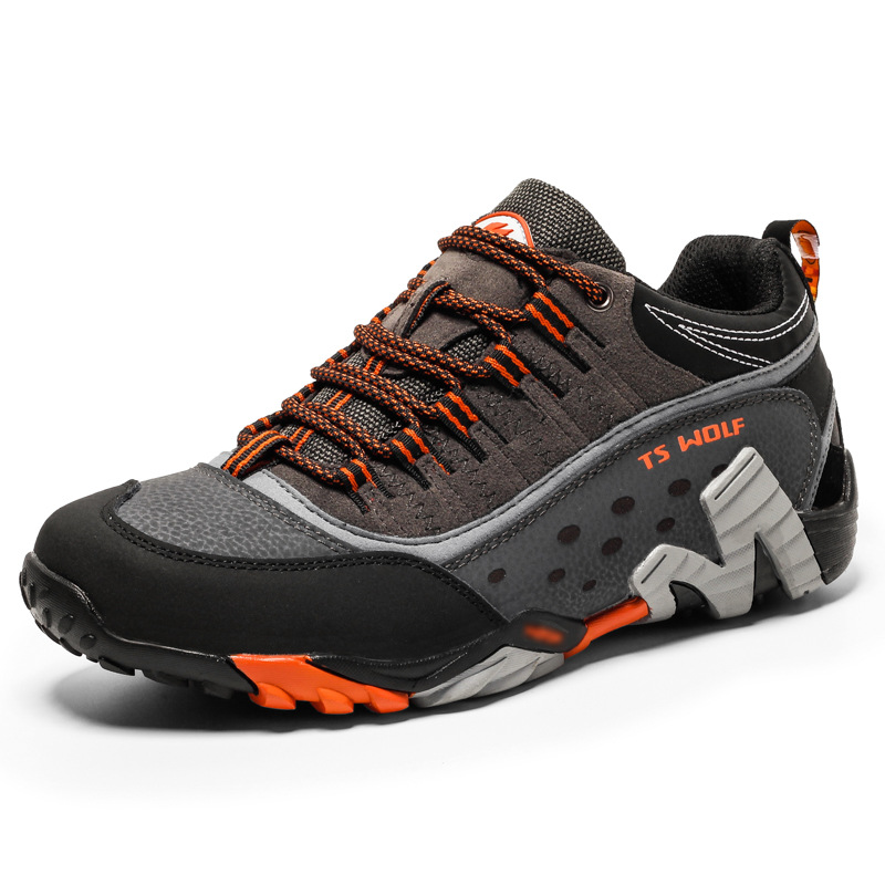 Lightweight Genuine Leather Hiking Shoes for Men Women Non-Slip Outdoor Sports Travel Wear-Resistant Climbing Autumn Winter