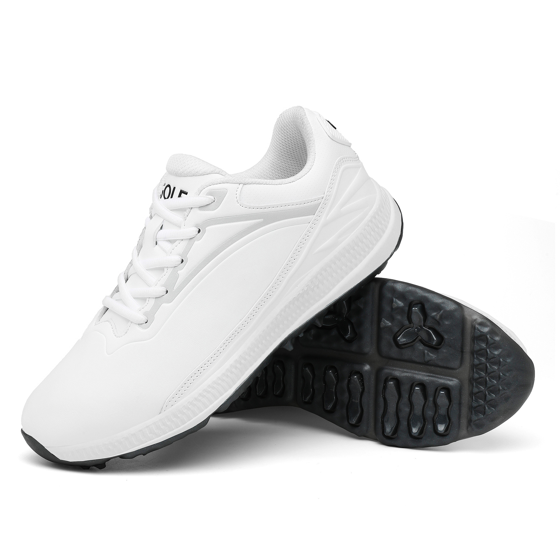 Men's Classic Golf Shoes - with Anti slip Studs on the Sole, Lightweight and Comfortable