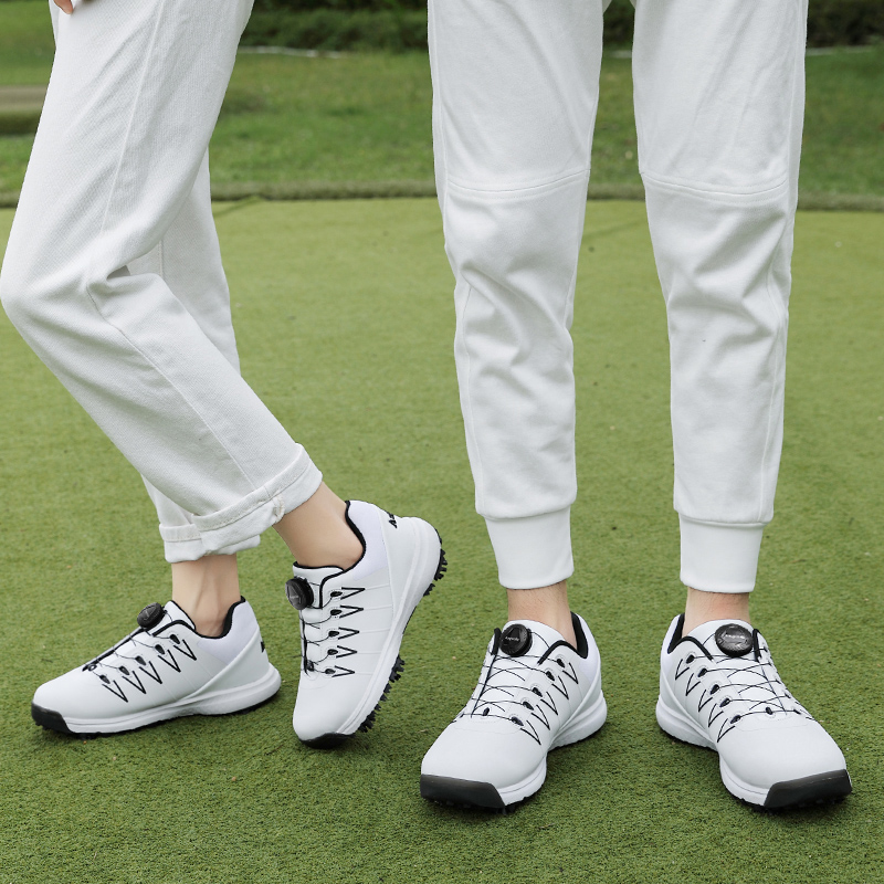 Oem Custom Brand Logo Profesional Designer High Quality Luxury Leather Sports Golf Shoes Men Women Waterproof Manufacturer