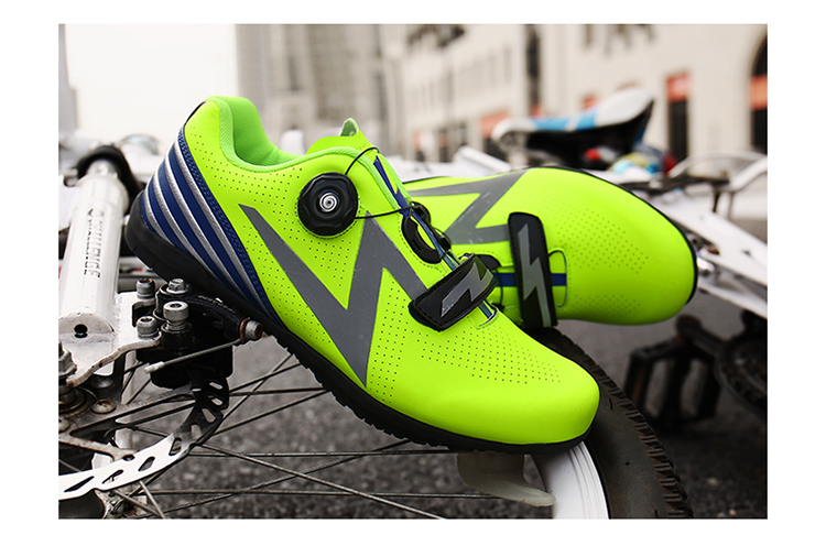 Flats Cycling Shoes Road Mountain Biking Clipless Cycling Shoes Bicycle Footwear Button Men's Women's Low-top PU Leather Sport