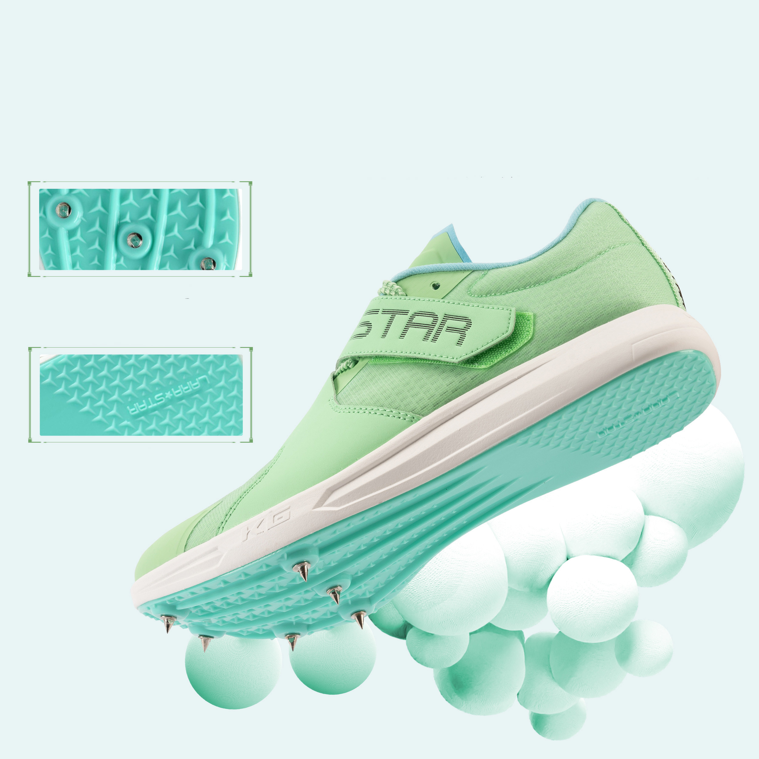 LS1066 High Quality Long Jump Running Spikes Shoes Professional Race Track Training Shoes