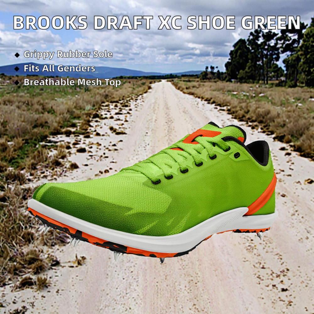 Wholesale Custom Professional Lightweight Breathable Neon Green Men Women Athletic Sprinting Track and Field Running Spike Shoes