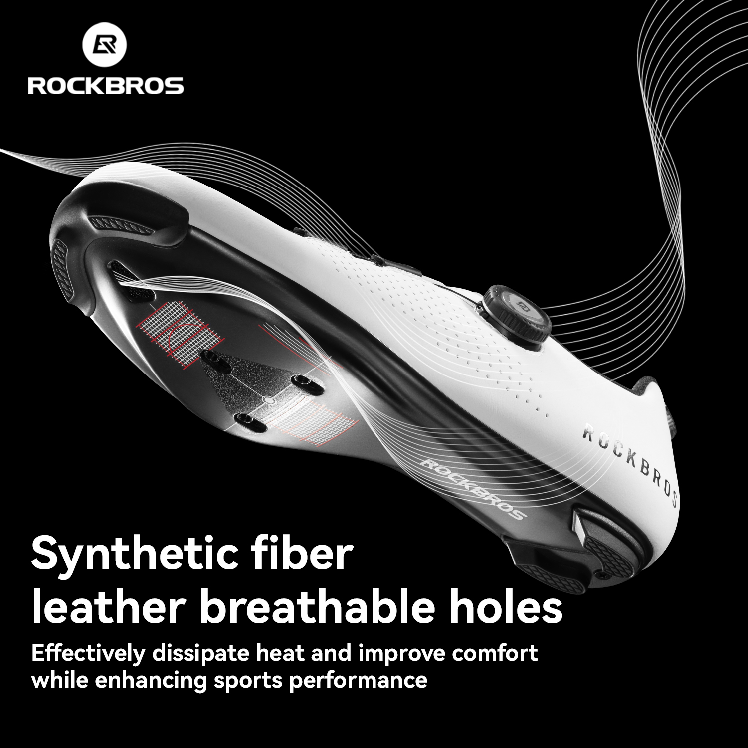 ROCKBROS High Quality Unisex Road Riding Sneakers Carbon Fiber Soles Bike Lock Shoes Breathable Race Shoes for Cyclists