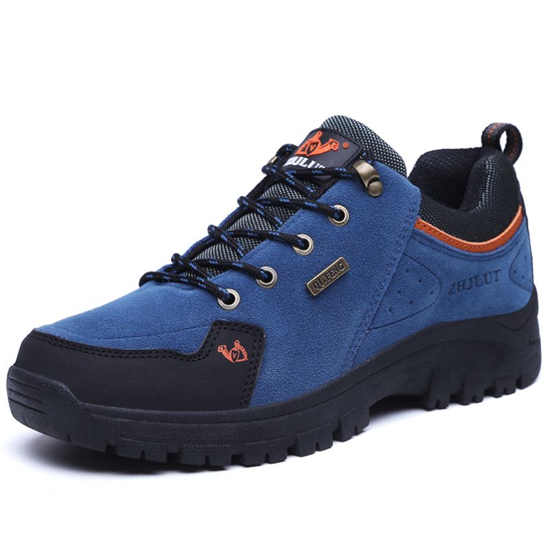 High Quality Durable Outdoor Sports Hiking Shoes for Men Non-Slip Lace-Up Fashion Climbing Shoes Soft Comfort Suede Big Size