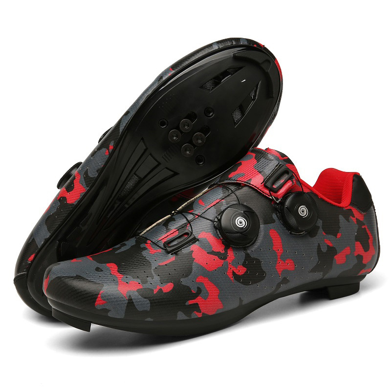 Large Size Men's and Women's Outdoor Leisure Lockless Shoes, Road Bike Cycling Shoes