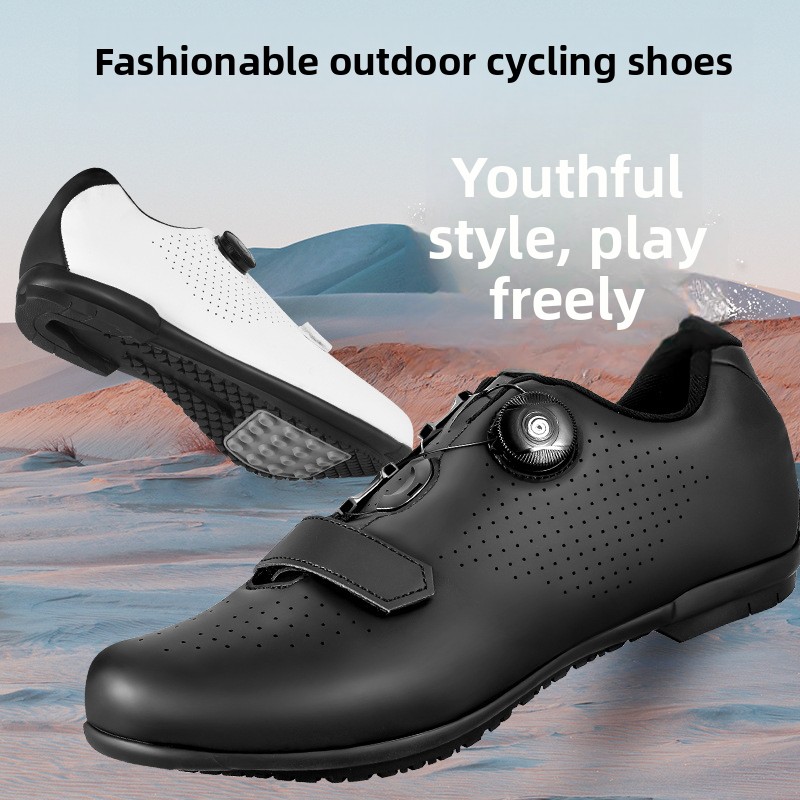 Lightweight Mountain Bike Cycling Shoes Non-Lock Carbon for Outdoor Activities Spinning Bike Shoes