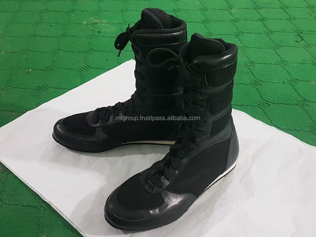Top Professional PU Leather Boxing Shoes Custom Design New Model Fly Boxing Boots Lightweight Premium Quality